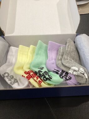 New 5-Pair Funny Baby Grip Socks Bundle